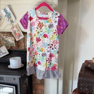 Jelly The Pug Colorful Floral Kids Tee